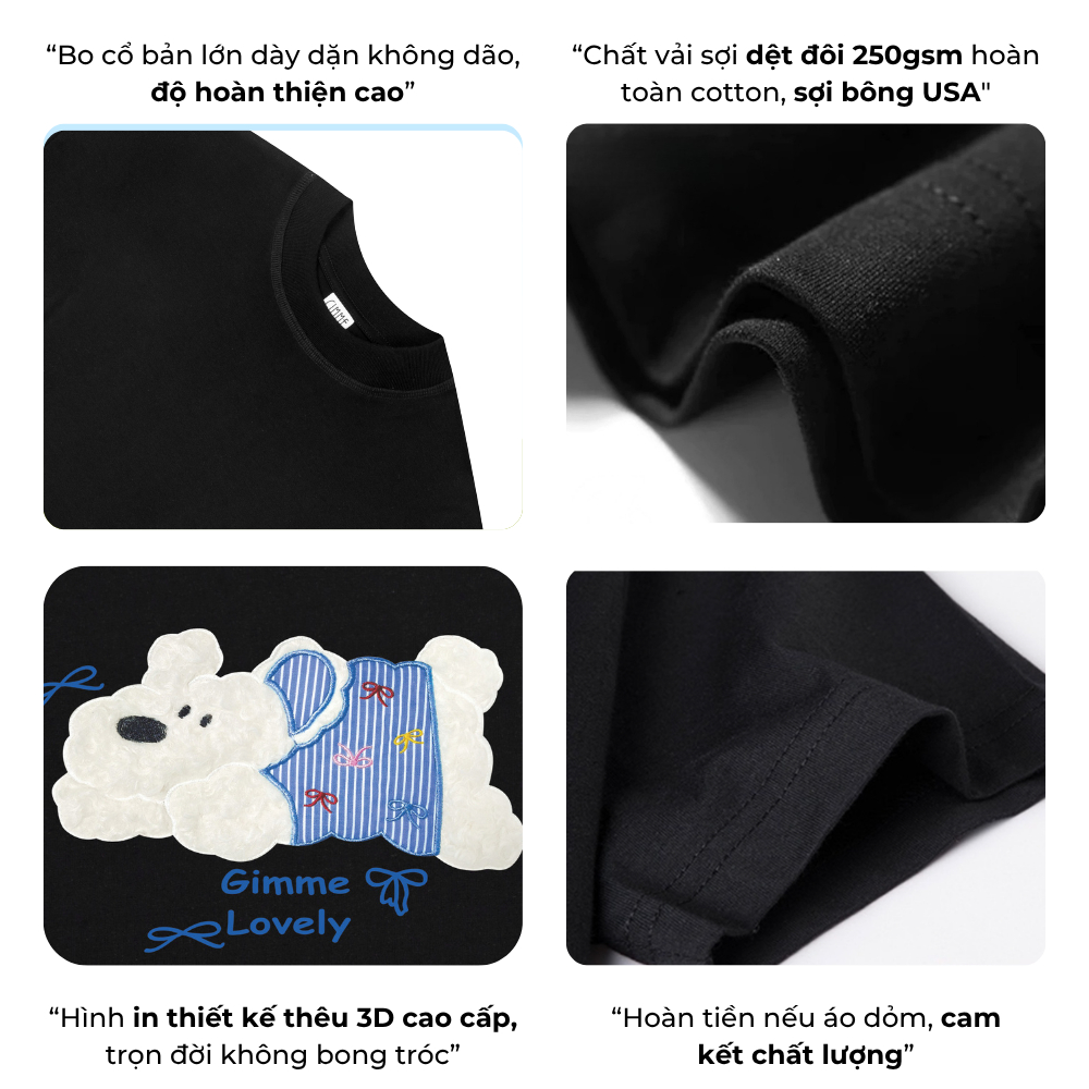 Áo BabyTee Gimme - CÚN  - Premium Cotton 250gsm Cotton 2 Chiều - GMB106 | BigBuy360 - bigbuy360.vn