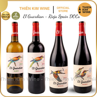 [Chính Hãng] -BST Rượu Vang Tây Ban Nha Cao Cấp EL Guardian DOCa Rioja - 750ml (12,5-13,5%)