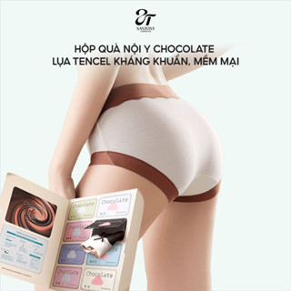  Hộp quà nội y CHOCOLATE lụa Tencel kháng khuẩn mềm mại ôm dáng ngọt ngào như sô cô la – SCL888 