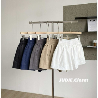 ĐÙI KAKI - Quần Đùi Nữ Chất Kaki Cạp Chun To ống xoè dáng A - JUDIE.Closet