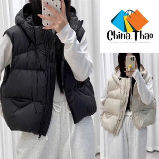  Áo phao gile nữ có mũ form rộng  có BIGSIZE đã kèm ảnh thật 