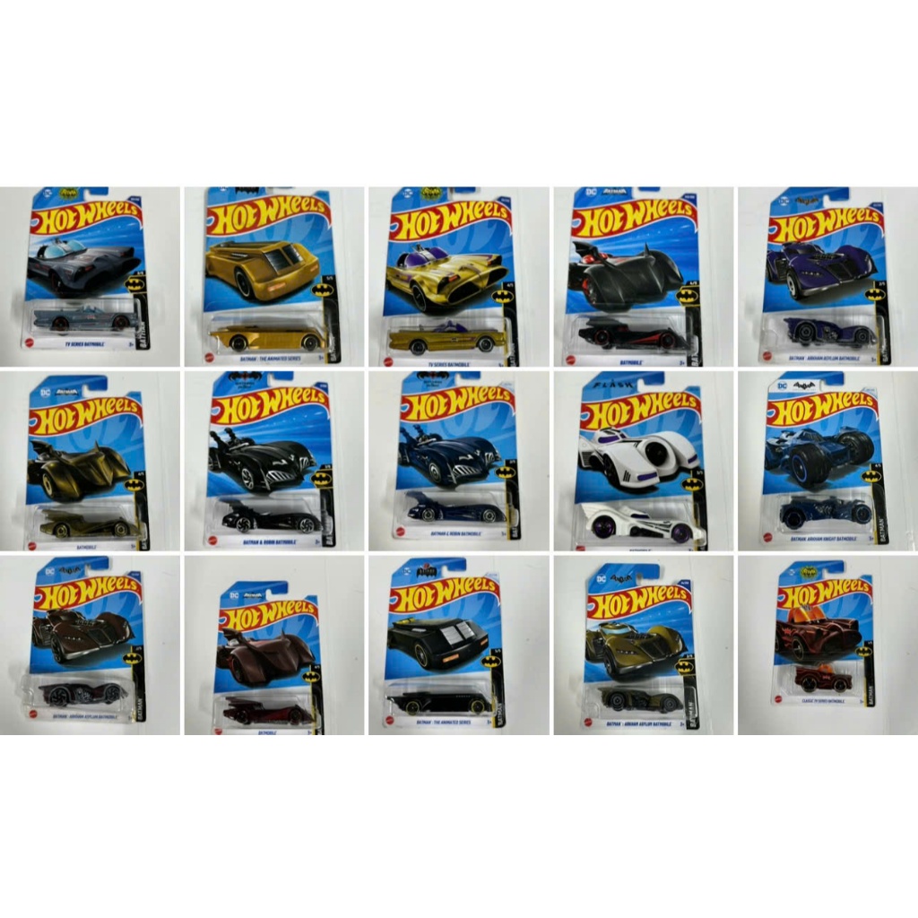 Hotwheels Batman Nhiều Mẫu - Arkham Asylum - Robin - Dark Knight TV Series Batmobile Batman v Superm