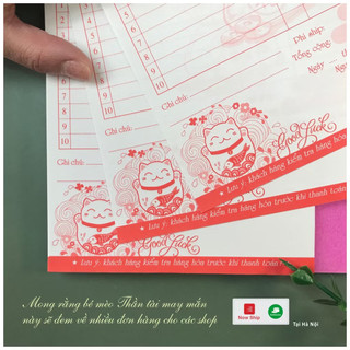 Hoá đơn HELLO KITTY - Mèo Thần Tài 1 liên loại TO