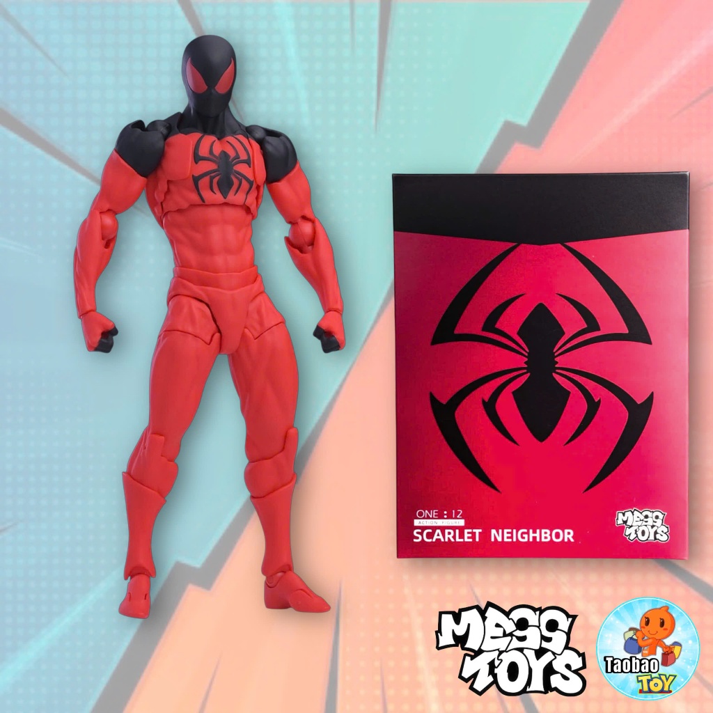 Mô Hình Mess Toys/CT Toys Kaine Scarlet Spider Man Revoltech 1/12