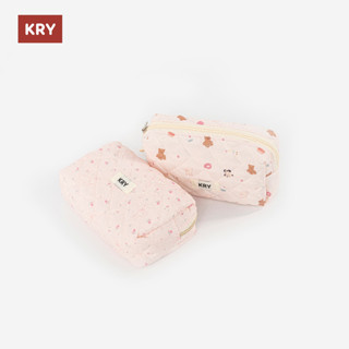 Túi vải Krystore Cute Pouch H01 cỡ nhỏ đựng đồ make up, bút đi học