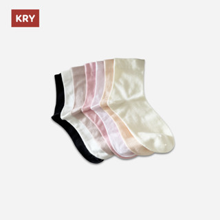 Tất nữ Krystore TC37 cao cổ trơn basic chất mịn