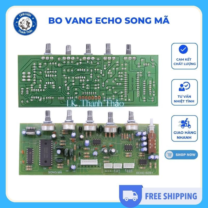 Bo vang echo song mã, thay đổi tần số lặp lại và độ dài của tiếng vang