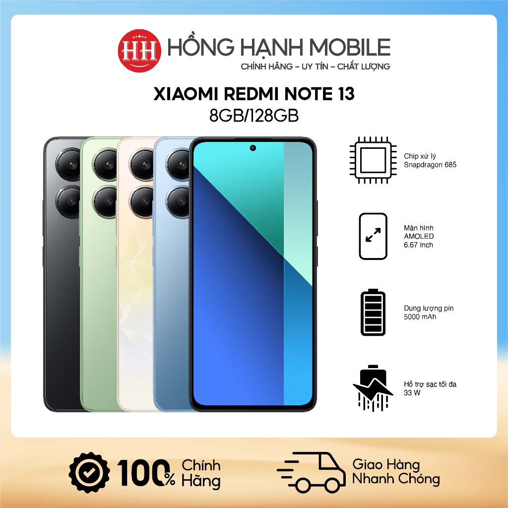 Điện Thoại Xiaomi Redmi Note 13 8GB/128GB - Hàng Chính Hãng | BigBuy360 - bigbuy360.vn