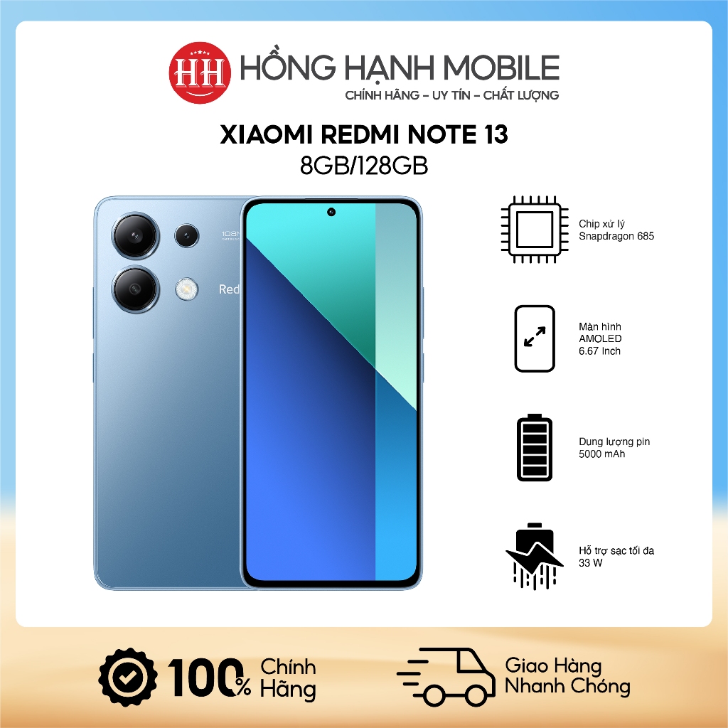 Điện Thoại Xiaomi Redmi Note 13 8GB/128GB - Hàng Chính Hãng | BigBuy360 - bigbuy360.vn