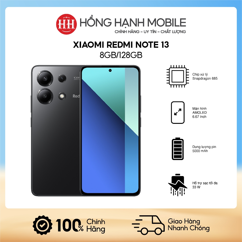 Điện Thoại Xiaomi Redmi Note 13 8GB/128GB - Hàng Chính Hãng | BigBuy360 - bigbuy360.vn