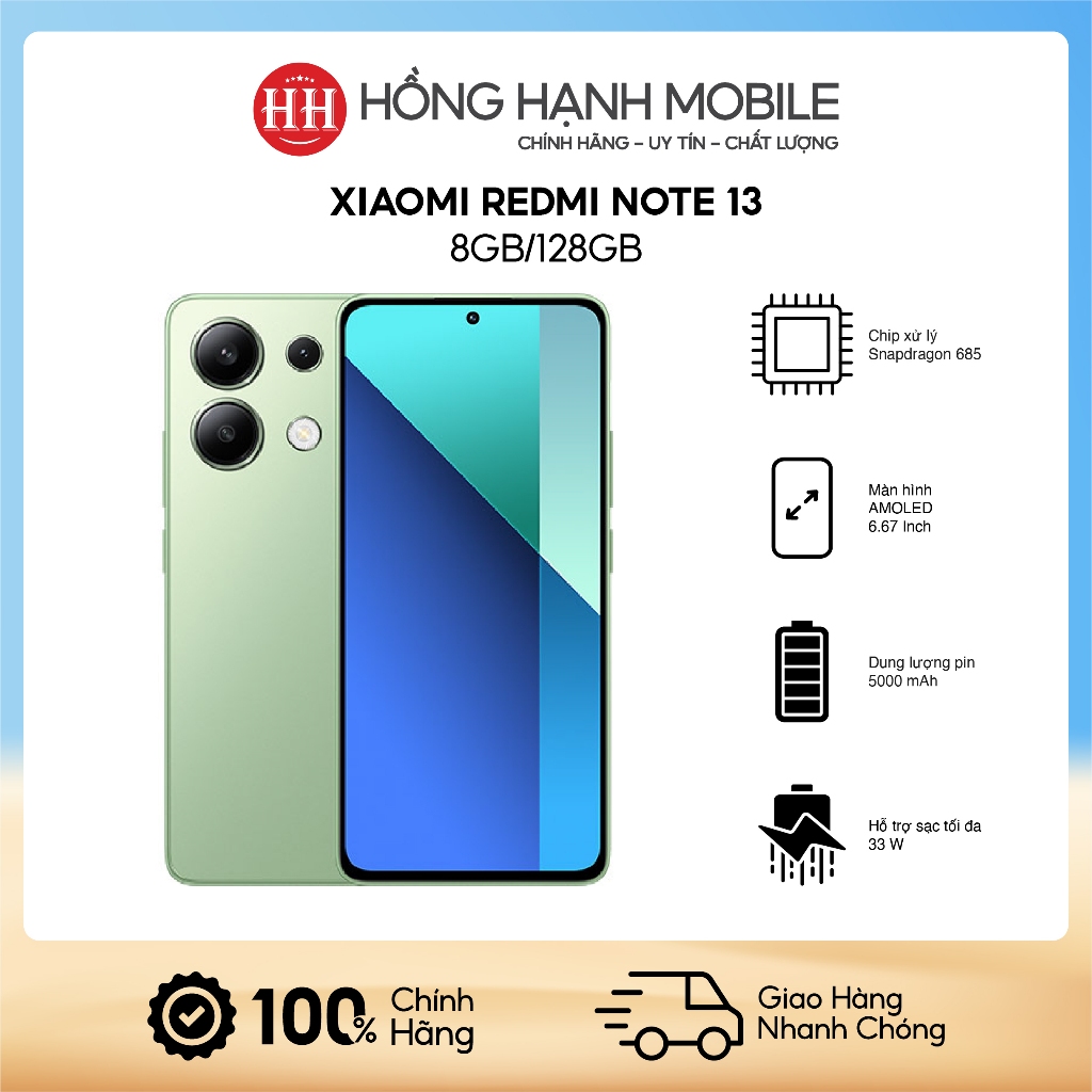 Điện Thoại Xiaomi Redmi Note 13 8GB/128GB - Hàng Chính Hãng | BigBuy360 - bigbuy360.vn