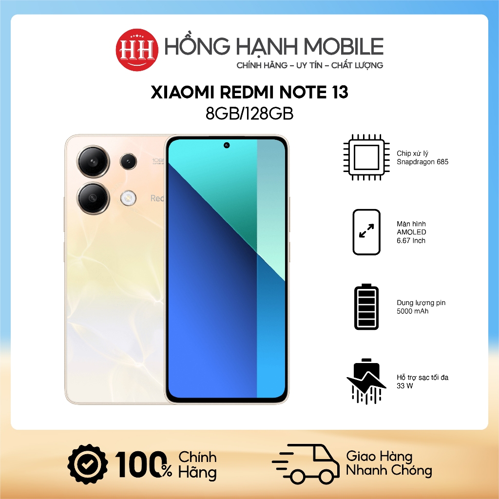 Điện Thoại Xiaomi Redmi Note 13 8GB/128GB - Hàng Chính Hãng | BigBuy360 - bigbuy360.vn