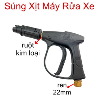  Súng xịt máy rửa xe mini  Súng xịt dành cho máy rửa xe chân ren 22mm 