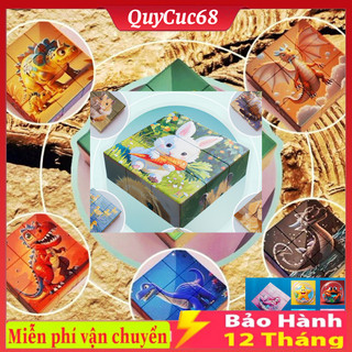 Đồ Chơi xếp hình nam châm 6 mặt 16 khối xếp được 6 hình khác nhau giúp bé chơi vui sáng tạo.