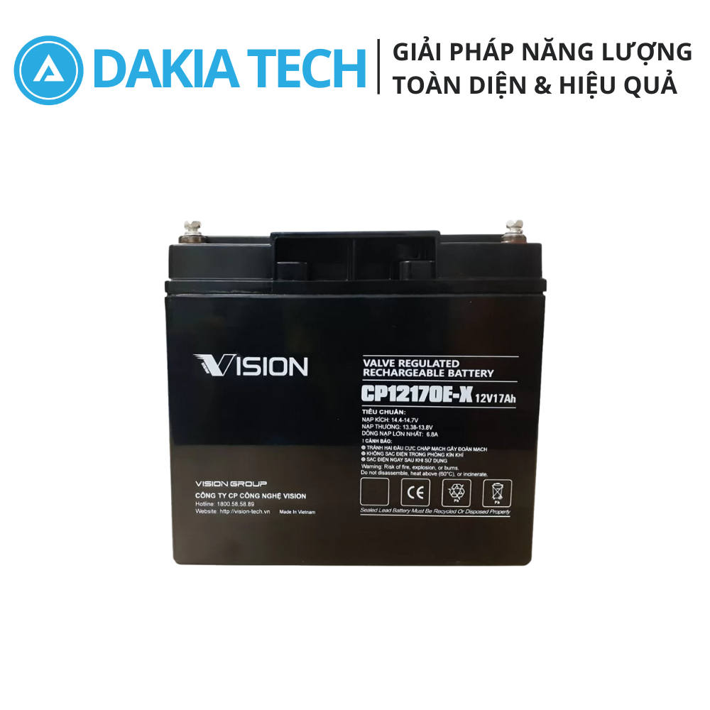 Ắc quy Vision 12V 17Ah Model CP12170E-X