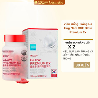Viên uống trắng da huỷ nám CGF Glow Premium Ex - Dưỡng trắng da toàn thân, thải độc cơ thể