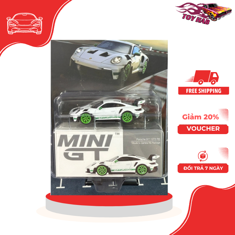TOY HAB - Mini GT 827 Porsche 911 (992) GT3 RS Tribute | Mô Hình Tỉ Lệ 1:64 Độc Đáo