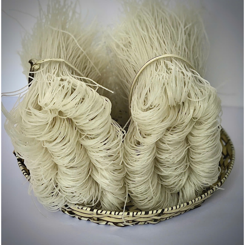 Bún gạo khô Bình Định- Bún nhà làm luộc như bún tươi, 1KG gồm 2 bó