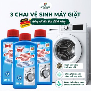 [Nội Địa Đức] Combo 3 Chai Tẩy Lồng Máy Giặt ORO Làm Sạch Cặn Bẩn Lồng Giặt Vệ Sinh Lồng Máy Giặt, Đường Ống
