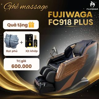 Ghế Massage Fujiwaga FC918 Plus Công Nghệ Scan Body Túi Khí Toàn Thân Bi Lăn 4D Silicon Da PU