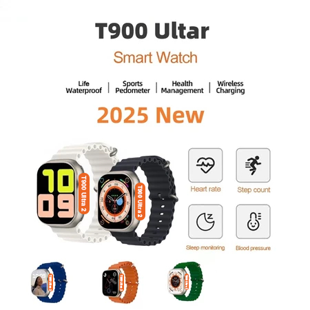 Đồng hồ thông minh T900 Ultra 2 nâng cấp mới, dòng 49mm, đồng hồ thông minh nam, đồng hồ Bluetooth