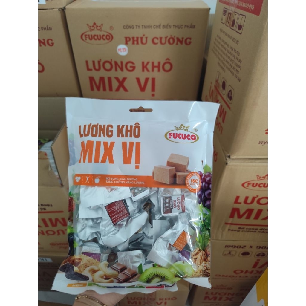 [Giá sỉ] 10 Gói lương khô FUCUCO mix 13 vị, 5 gói lương khô mini mix vị