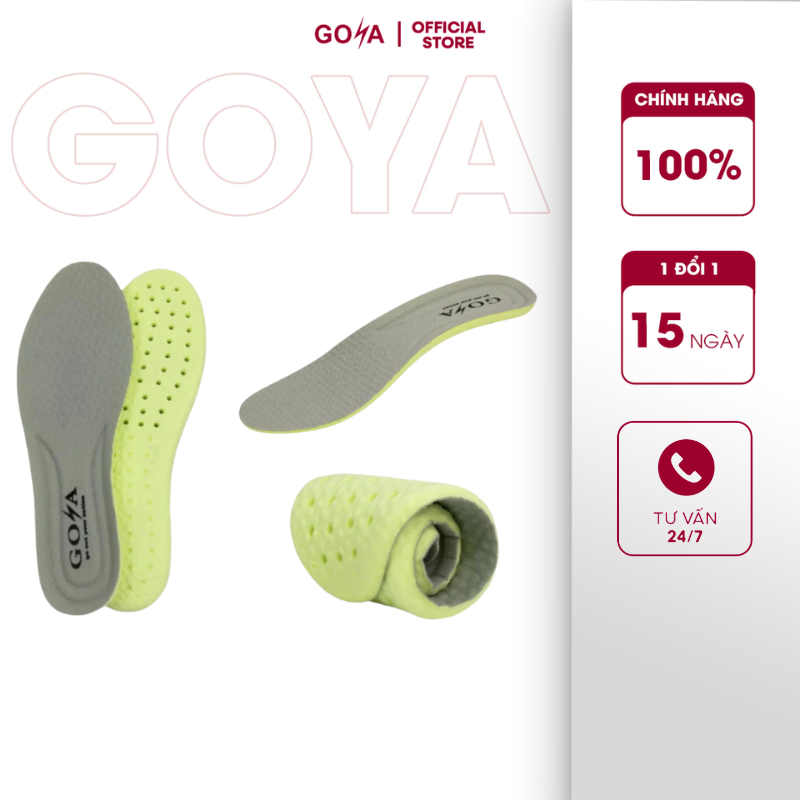 Lót giày thể thao chạy bộ Goya Neo 3 in 1 êm chân, chống trượt, thoáng khí