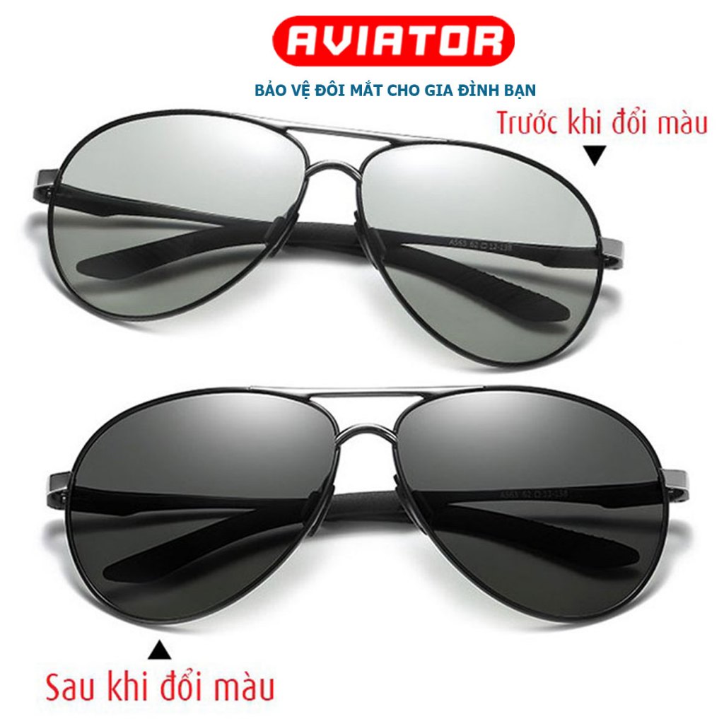 Mắt Kính Phân Cực Nam 563 – Kính Đổi Màu Thông Minh, Chống Tia UV400, Chống Lóa Tuyệt Đối