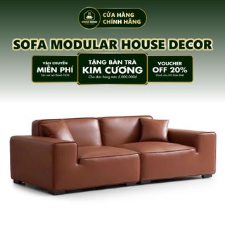 Sofa Modular House Decor Cao Cấp, Chất Liệu Gỗ Sồi Cứng Cáp, Tạo Không Gian Mới Lạ, Bảo Hành 24 Tháng