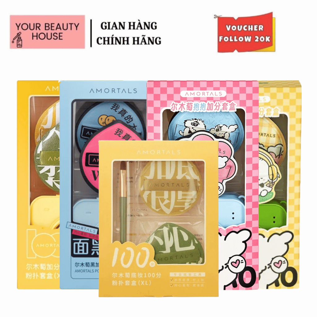 [Amortals] Bông Mút Trang Điểm Mềm Mịn Cao Cấp, Đệm Khí