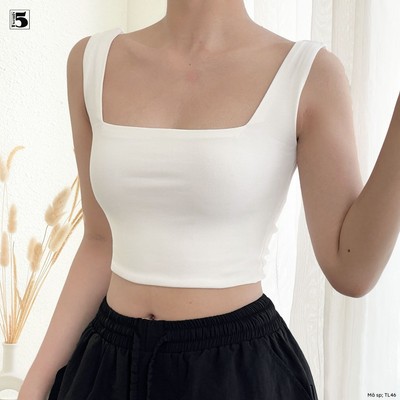 Áo bra nữ Twentyfive croptop vải thun cotton 2 lớp co dãn, không đệm mút TL46