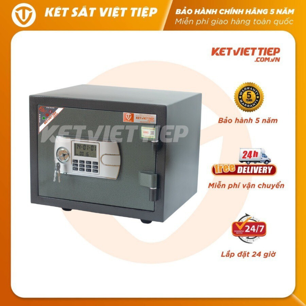 Két Sắt Mini Thông Minh K68BLN-DT Nặng 40kg Chống Cháy Điện Tử Việt Tiệp (Miễn Phí Giao Hàng Toàn Qu