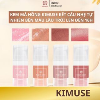  Kimuse Má hồng kem phấn má hồng dạng lỏng kết cấu nhẹ bền màu lâu trôi cho lớp nền tự nhiên 