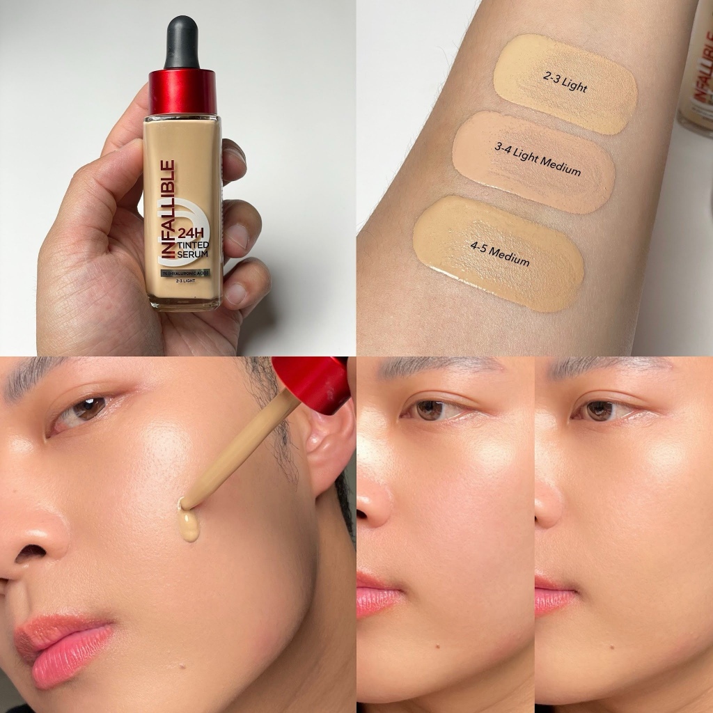    Chai Chiết    Kem Nền LO REL SERUM NẮP ĐỎ Mịn màng nhẹ tênh bền màu Infallible 24H 