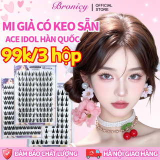 Bronicy 99k/3 Hộp Mi Giả Có Keo Sẵn Hướng Dương Tự Nhiên Mi Giả Tự Dính Có Thể Tái Sử Dụng Nhiều Lần