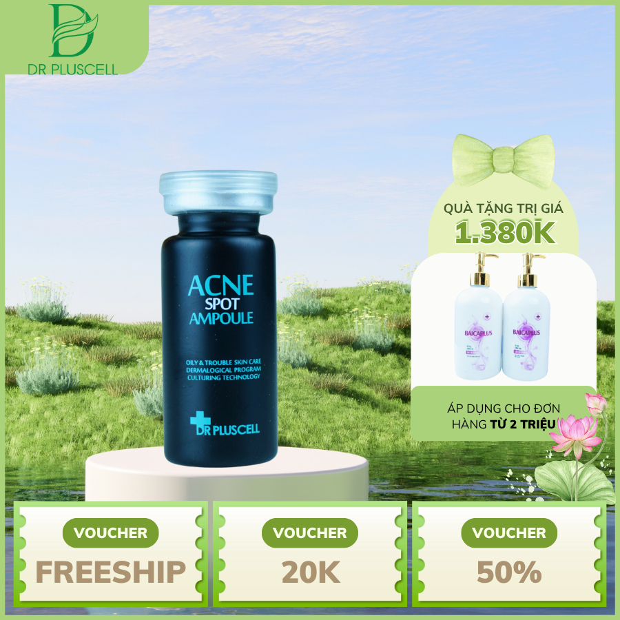 Tế bào gốc mụn chuyên dùng cho mụn cứng đầu tại spa Acne Spot Ampoule 8ml