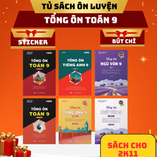 Sách Tổng Ôn Toán Văn Anh 9 ( Cả Năm ) Chương Trình Mới Năm 2026- Sách Ôn Thi Vào 10 Dành Cho 2k11