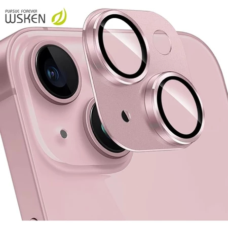 WSKEN cho iPhone 15/13/16/17/14 Plus - Bảo vệ ống kính camera bằng kính cường lực HD, chống va đập t