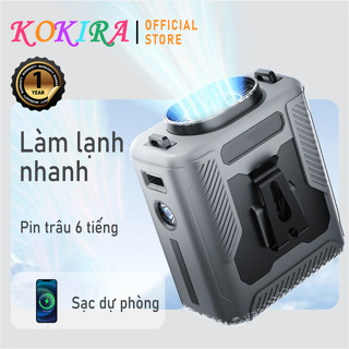  KOKIRA quạt đeo thắt lưng Turbo-Y14 20000mAh 100 cấp độ Màn hình LED quạt mini gắn hông 