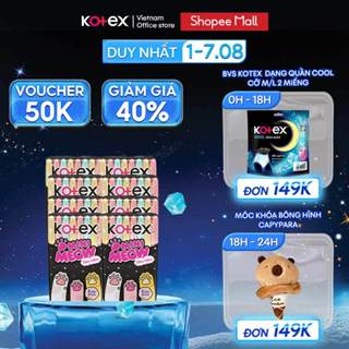 Lốc 8 băng vệ sinh Kotex Mini Meow Siêu mềm SMC 8x16