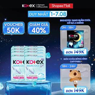Lốc 8 băng vệ sinh Kotex Maxcool French Spa SMC 8x48