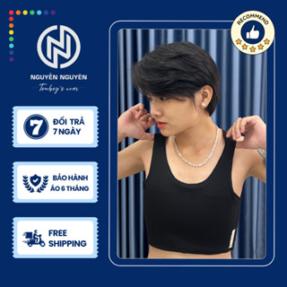 Áo Lót Nịt Bó Ngực Không Viền Không Gen Khóa Cài Tomboy Thể Thao Thun Trơn Ba Lỗ Nữ Bigsize Nguyễn Nguyên Tomboy's Wear