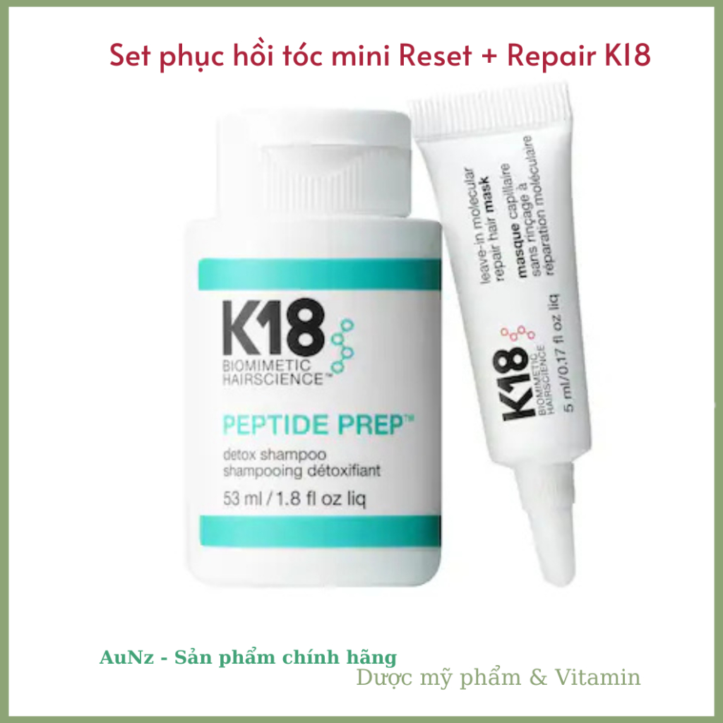 Set phục hồi tóc mini Reset + Repair K18