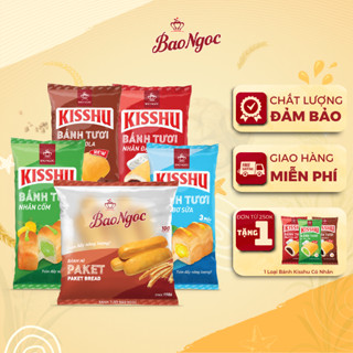 [9 vi] Bánh mì nhân ngọt Bảo Ngọc bánh tươi nhân bơ, cốm, đậu đỏ, socola, sandwich Sữa Chua 9 vị