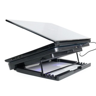 Đế Tản Nhiệt LAPTOP Cooling Pad N99- 2quạt to, đèn LED sáng | đầu cắm USB.