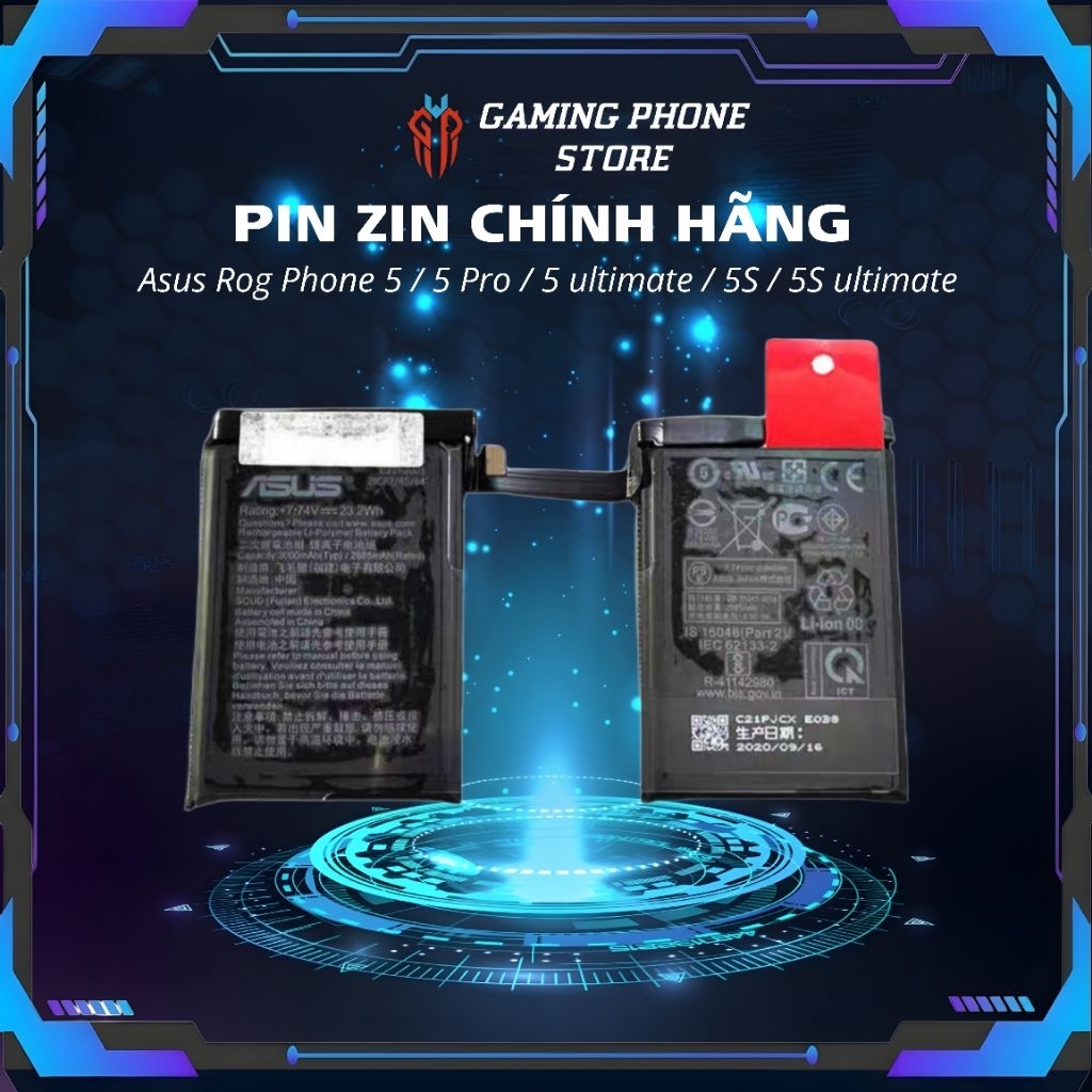 Pin zin chính hãng Asus Rog Phone 5 / 5 Pro / 5 ultimate / 5S / 5S ultimate (chính hãng)