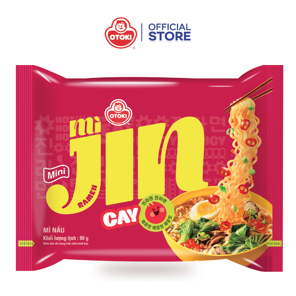 Combo 10 Gói Mì Jin Cay Otoki VN Mini gói 80g