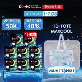 Combo 8 gói Băng vệ sinh Kotex Ban Đêm dạng quần Herbal cỡ L/XL 2 miếng