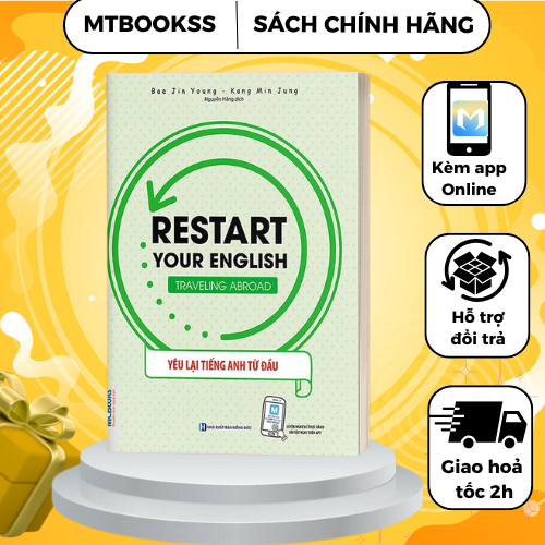 Sách - Restart Your English - Traveling Abroad (Yêu Lại Tiếng Anh Từ đầu) - Kèm App Online