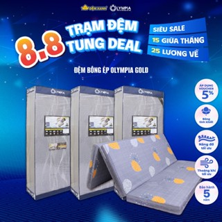 Đệm bông ép Olympia GOLD (lõi bông tinh khiết, bảo hành 5 năm) (Sản phẩm bán chạy số 1 Đệm Xanh)